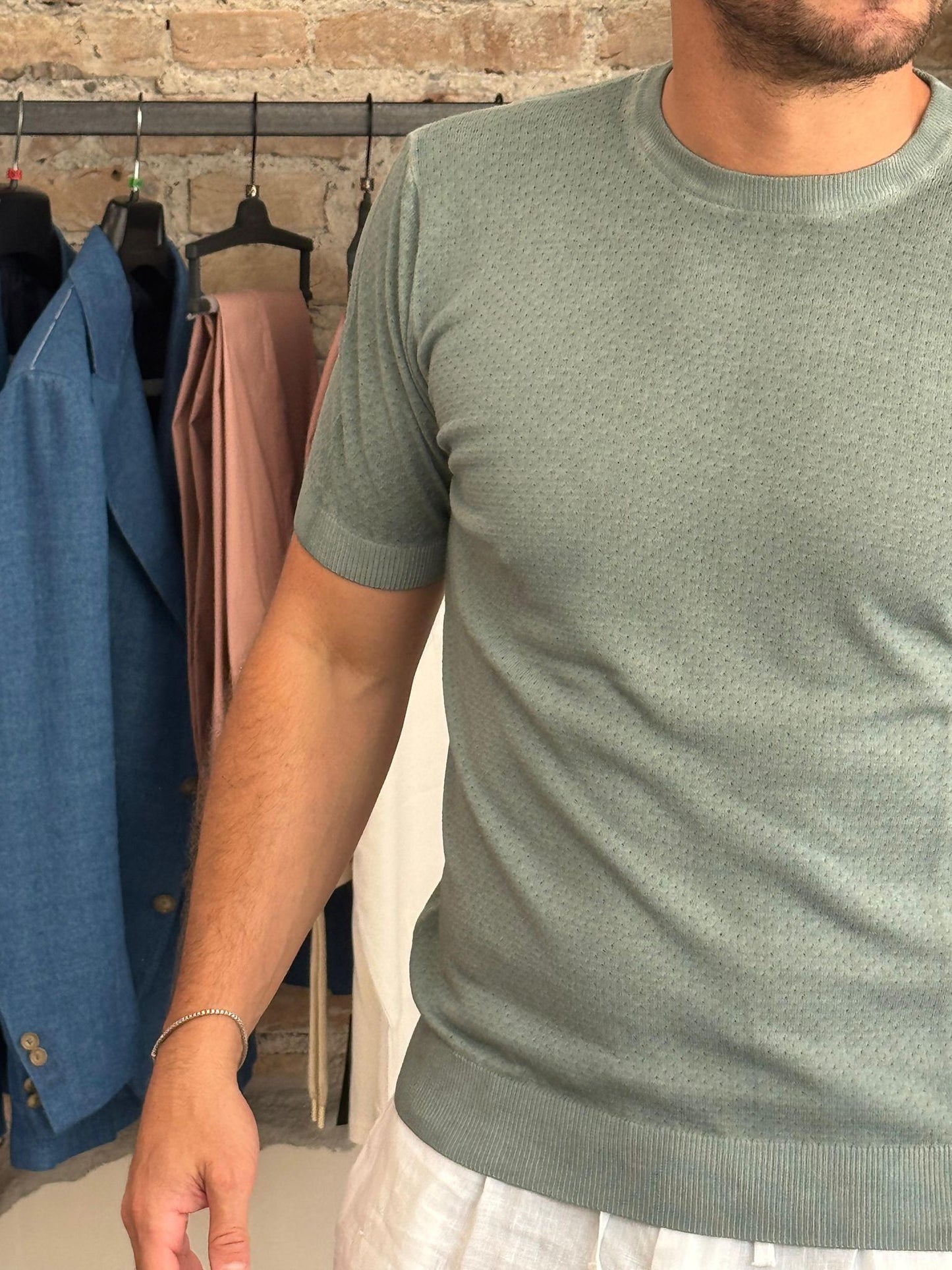 DESTEFANO INNER T-SHIRT COLOR ALGA