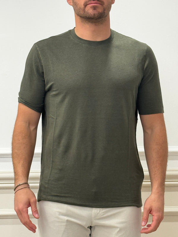 Filippo De Laurentiis T-Shirt Verde Militare