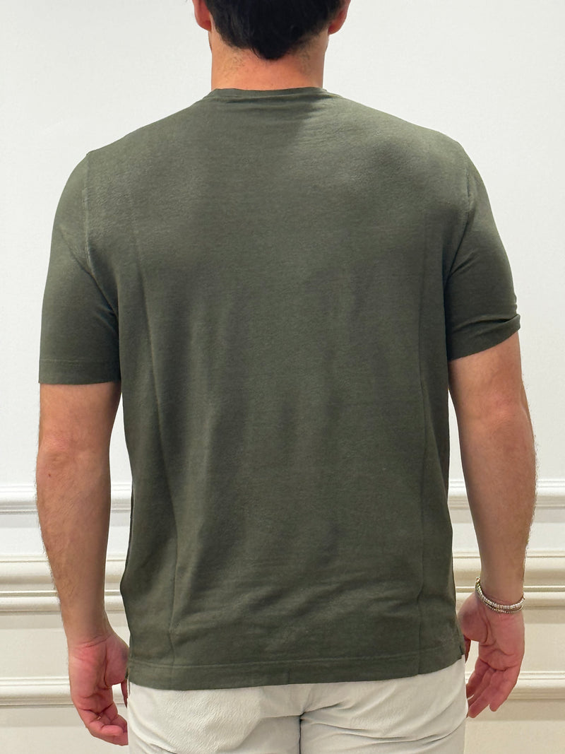 Filippo De Laurentiis T-Shirt Verde Militare