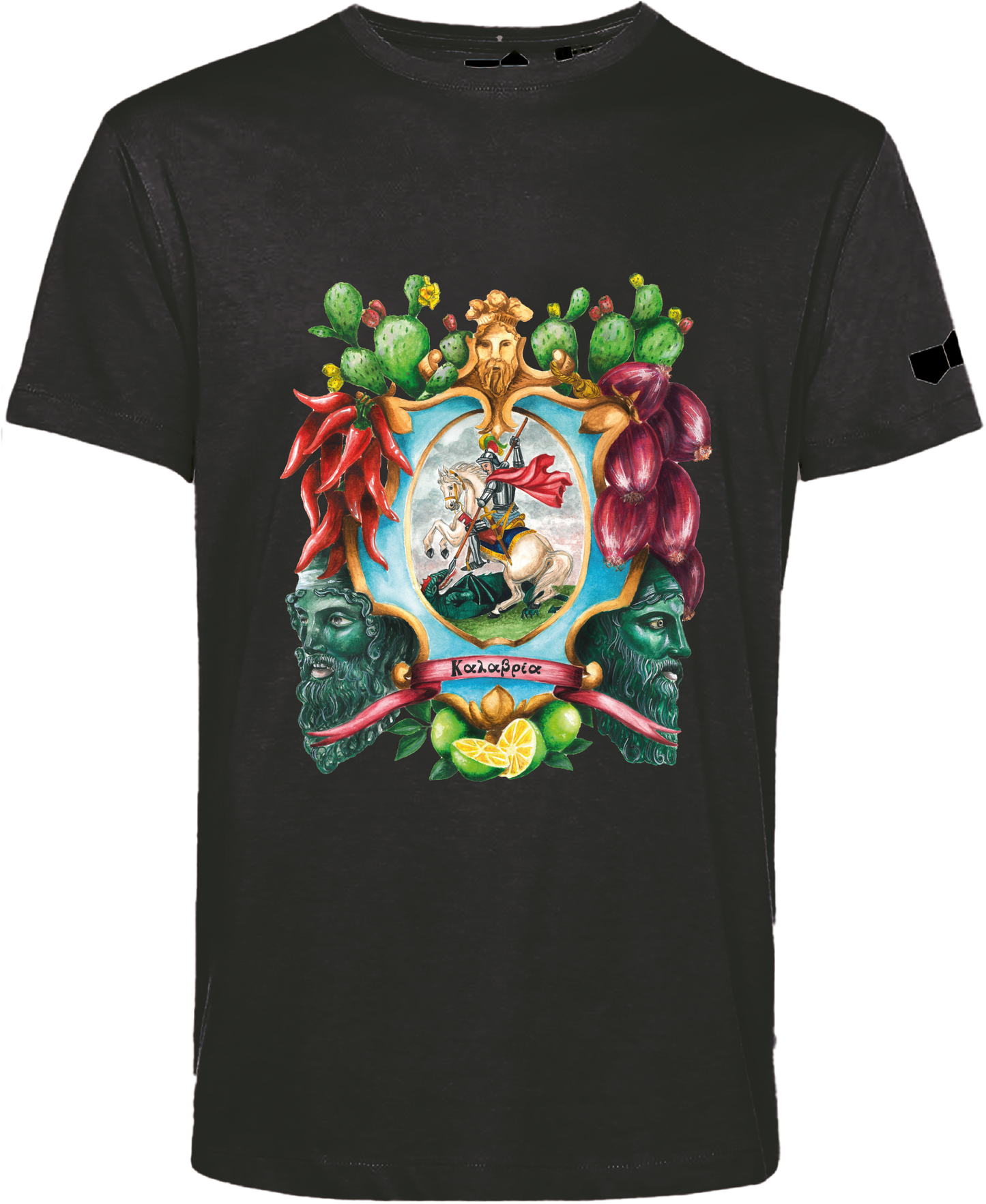 T-SHIRT NERA SUD UP ARALDO CALABRIA