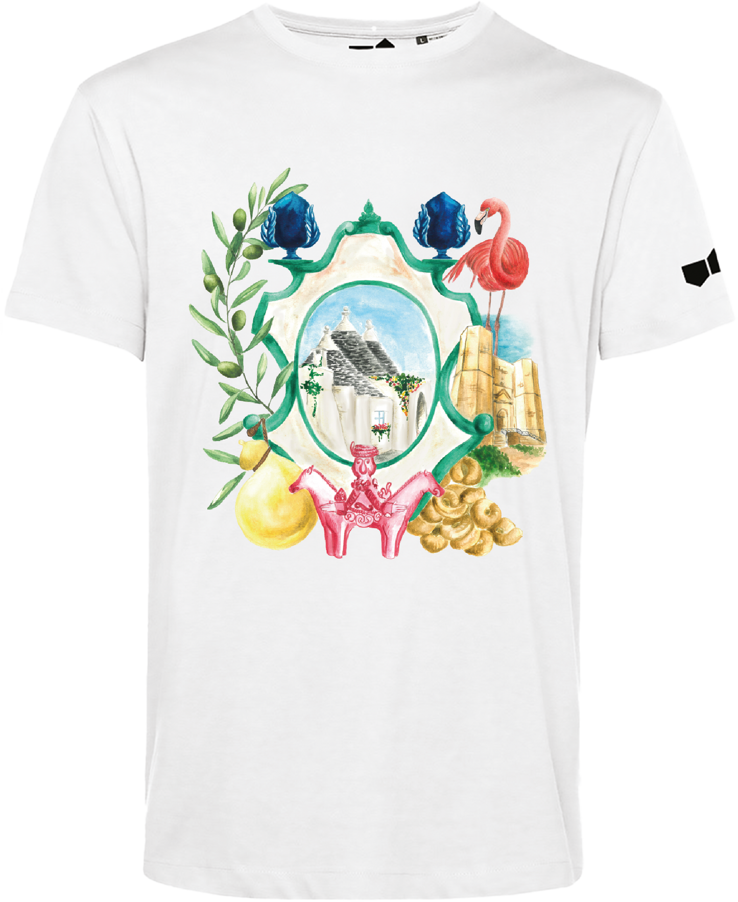 T-SHIRT BIANCA SUD UP ARALDO PUGLIA