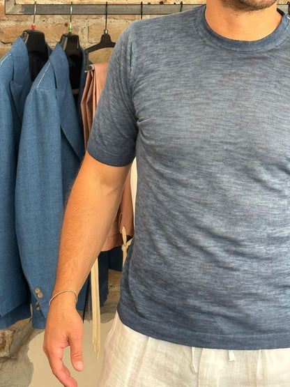 DESTEFANO INNER T-SHIRT COLOR BLUE