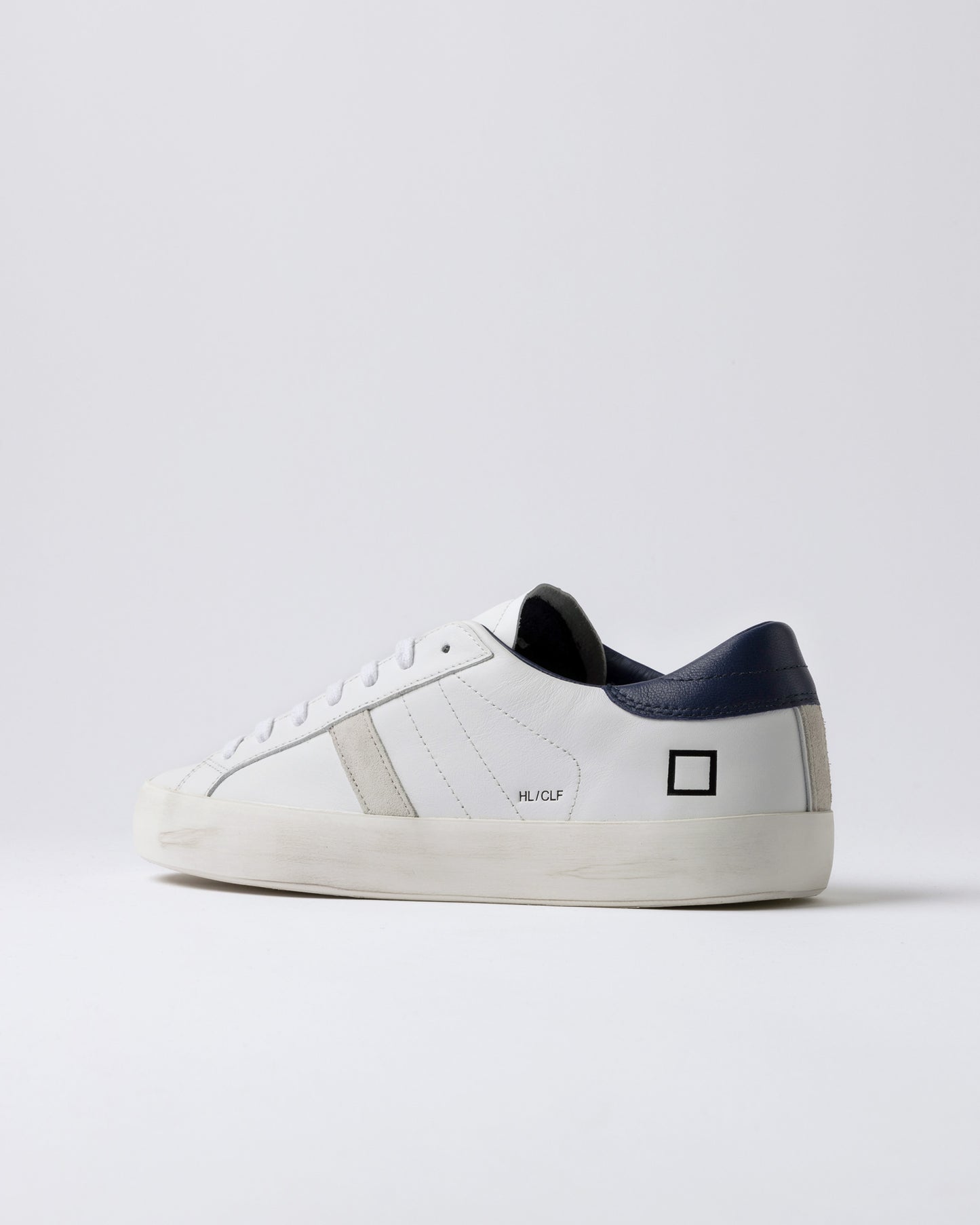 D.A.T.E. HILL LOW CALF WHITE-BLUE