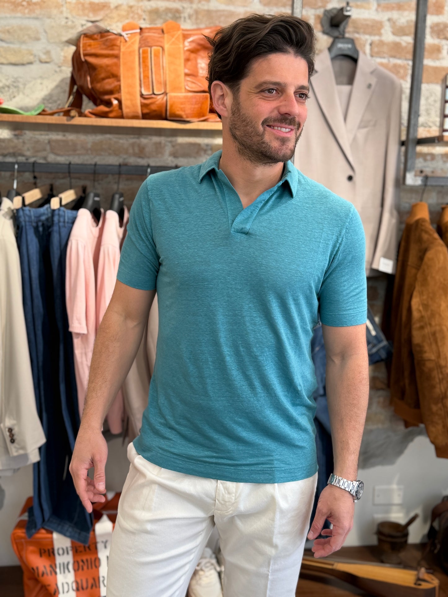 Polo il lino Filippo De Laurentiis
