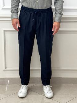 OUT/FIT PANTALONE BLU NAVY