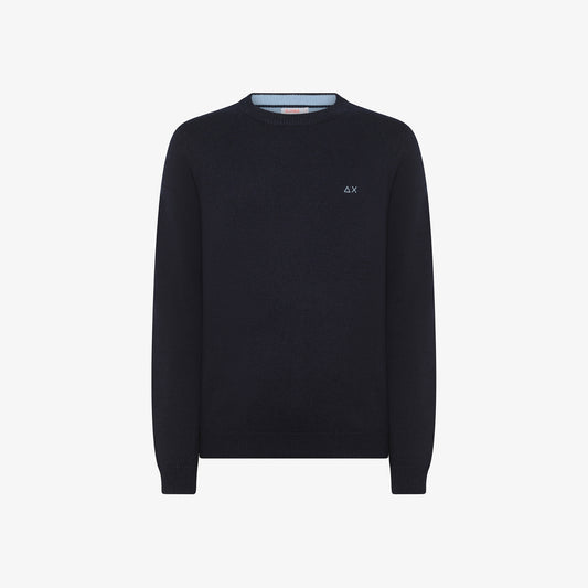 SUN 68 Maglia in lana e cashmere Navy Blue