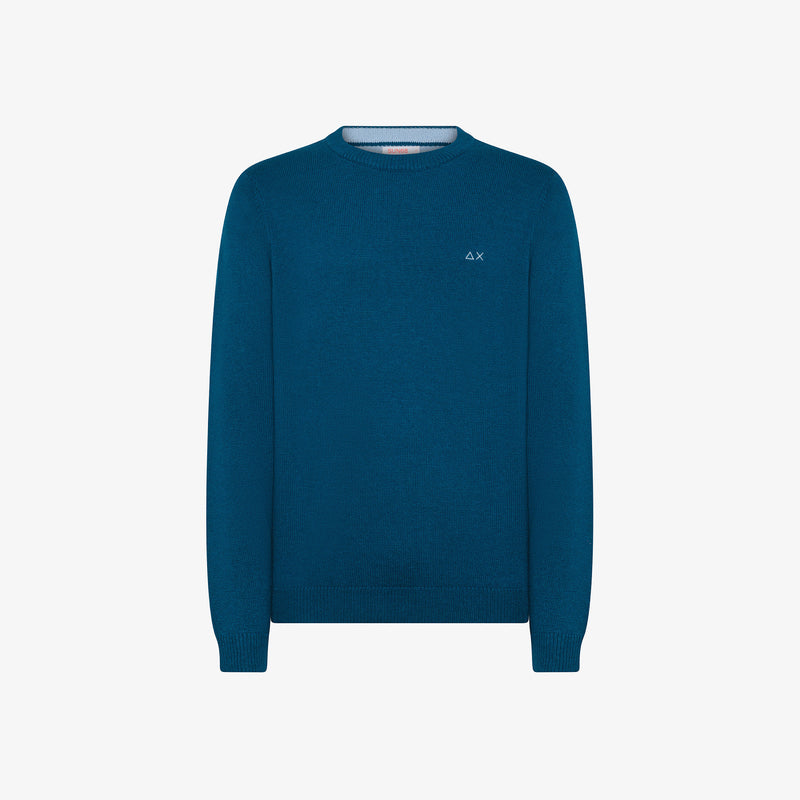 SUN 68 Maglia in lana e cashmere Blue Profondo