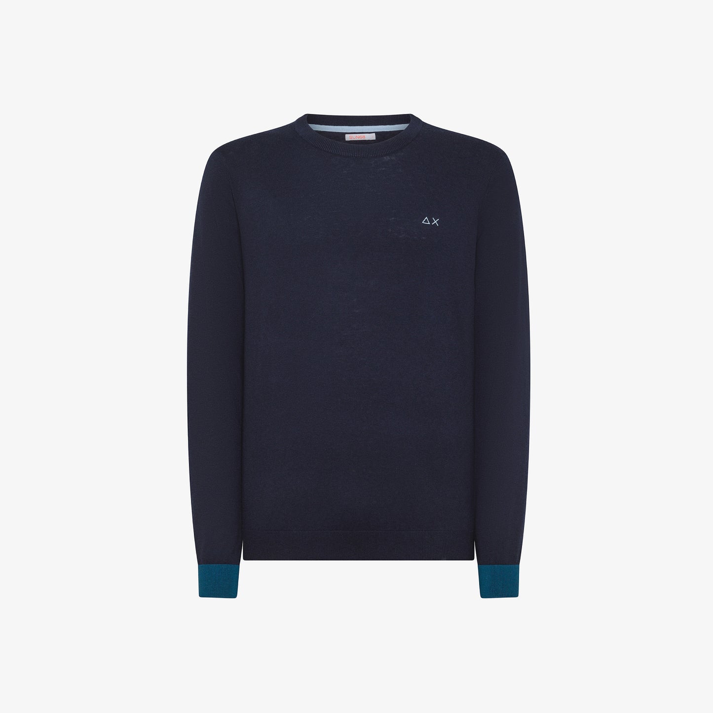 SUN 68 Maglia in lana e cotone Navy Blue