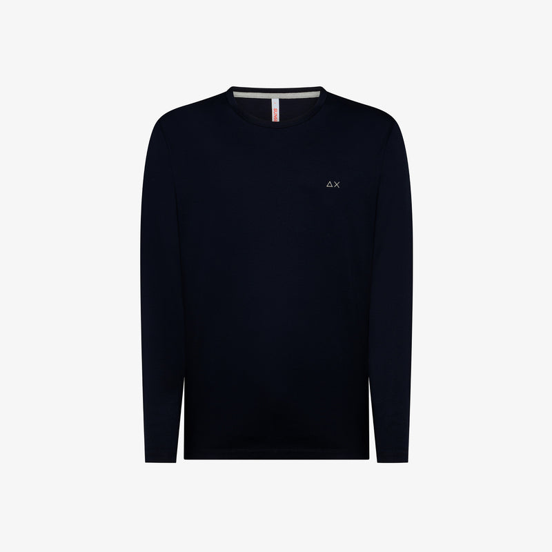 SUN 68 T-shirt in cotone Navy Blue